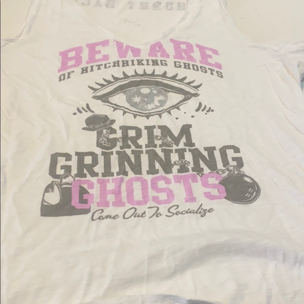 Haunted mansion off the 3/4 length sleeve shirt